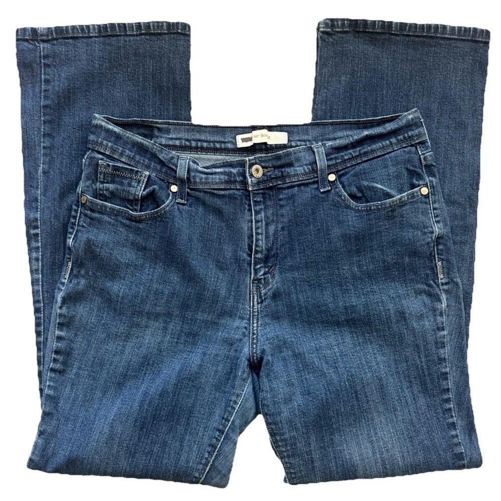 Levi’s 515 Bootcut Jeans Mid Rise Stretch Medium Wash W32 L32